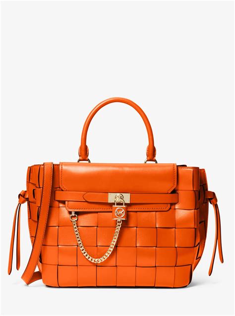 michael kors brooklyn satchel orange|Michael Kors Satchels .